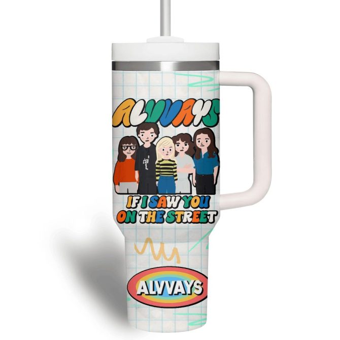 Alvvays Music Custom Stanley Quencher 40Oz Stainless Steel Tumbler - Image 2