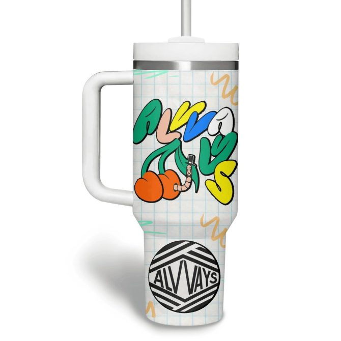 Alvvays Music Custom Stanley Quencher 40Oz Stainless Steel Tumbler - Image 3