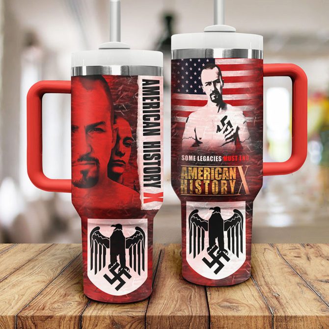 American History X Movies Custom Stanley Quencher 40Oz Stainless Steel Tumbler - Image 2
