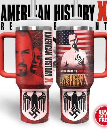 American History X Movies Custom Stanley Quencher 40Oz Stainless Steel Tumbler