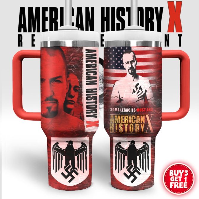 American History X Movies Custom Stanley Quencher 40Oz Stainless Steel Tumbler