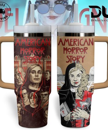 American Horror Story Tv Series Custom Stanley Quencher 40Oz Stainless Steel Tumbler With Handle