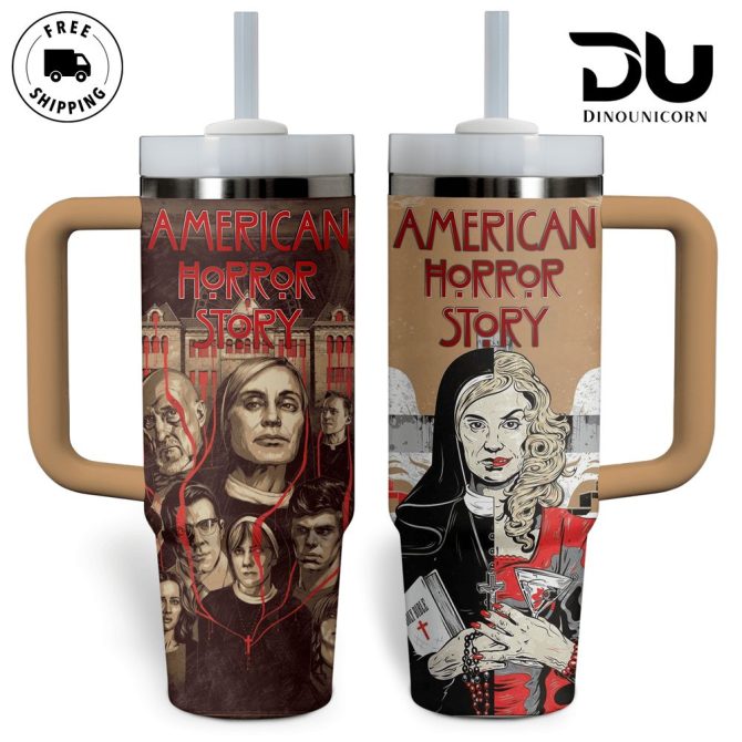 American Horror Story Tv Series Custom Stanley Quencher 40Oz Stainless Steel Tumbler With Handle - Image 2