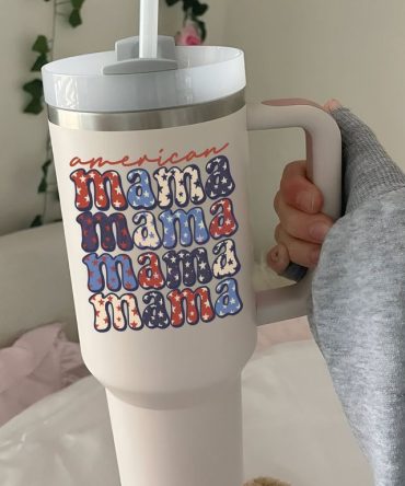 American Mama Custom Stanley Quencher 40Oz Stainless Steel Tumbler