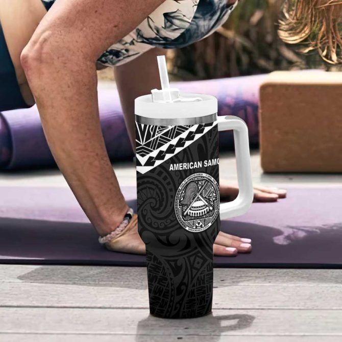 American Samoa Mlk Day Polynesian Custom Stanley Quencher 40Oz Stainless Steel Tumbler With Handle - Image 6