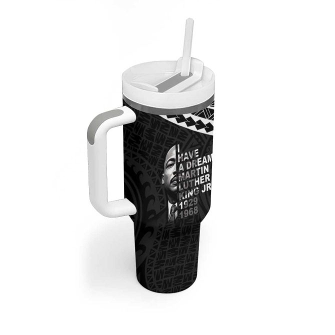 American Samoa Mlk Day Polynesian Custom Stanley Quencher 40Oz Stainless Steel Tumbler With Handle - Image 2
