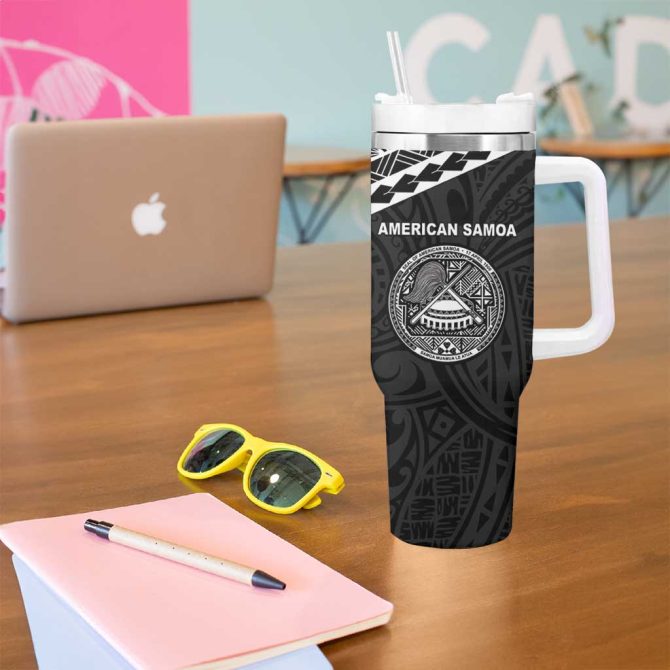 American Samoa Mlk Day Polynesian Custom Stanley Quencher 40Oz Stainless Steel Tumbler With Handle - Image 5