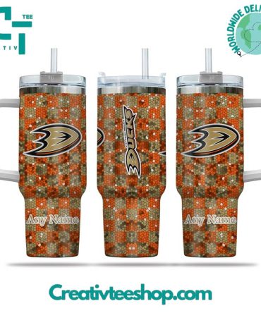 Anaheim Ducks Nhl Custom Stanley Quencher 40Oz Stainless Steel Tumbler With Handle