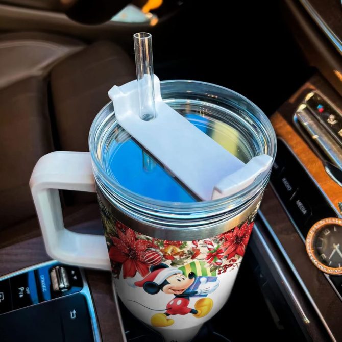 And Minnie Mickey Mouse And Friends Cartoon Custom Stanley Quencher 40Oz Stainless Steel Tumbler With Handle - Image 4