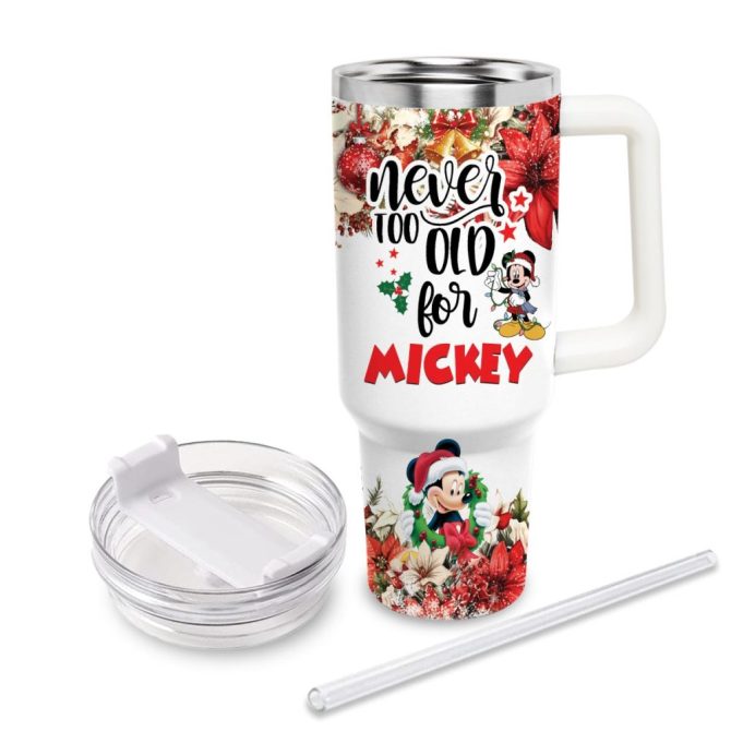 And Minnie Mickey Mouse And Friends Cartoon Custom Stanley Quencher 40Oz Stainless Steel Tumbler With Handle - Image 3