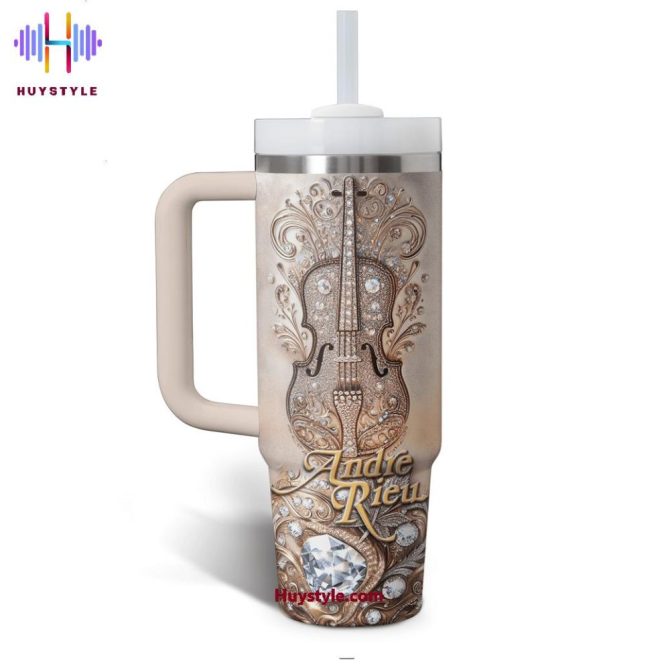 Andre Rieu Music Custom Stanley Quencher 40Oz Stainless Steel Tumbler With Handle - Image 3