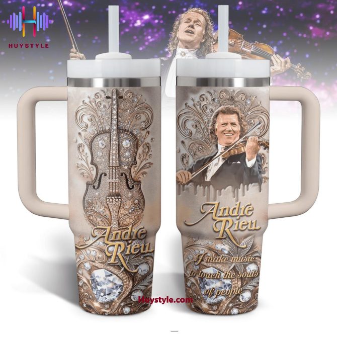 Andre Rieu Music Custom Stanley Quencher 40Oz Stainless Steel Tumbler With Handle