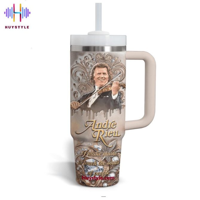 Andre Rieu Music Custom Stanley Quencher 40Oz Stainless Steel Tumbler With Handle - Image 4