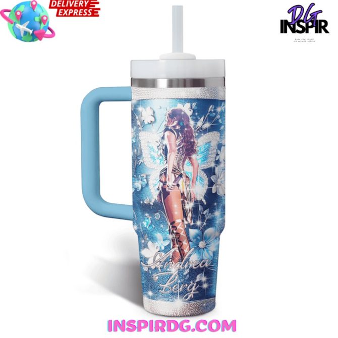 Andrea Berg Music Custom Stanley Quencher 40Oz Stainless Steel Tumbler - Image 3