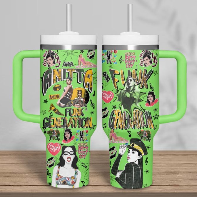 Anitta Music Custom Stanley Quencher 40Oz Stainless Steel Tumbler - Image 4