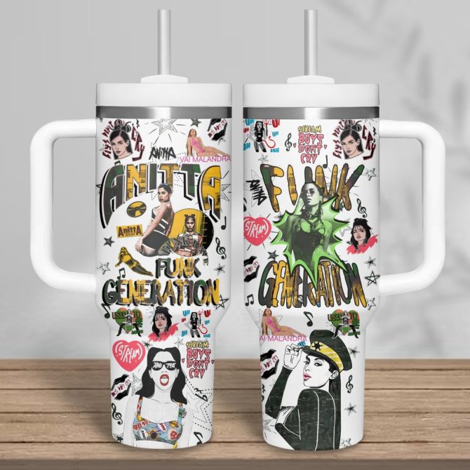 Anitta Music Custom Stanley Quencher 40Oz Stainless Steel Tumbler - Image 2