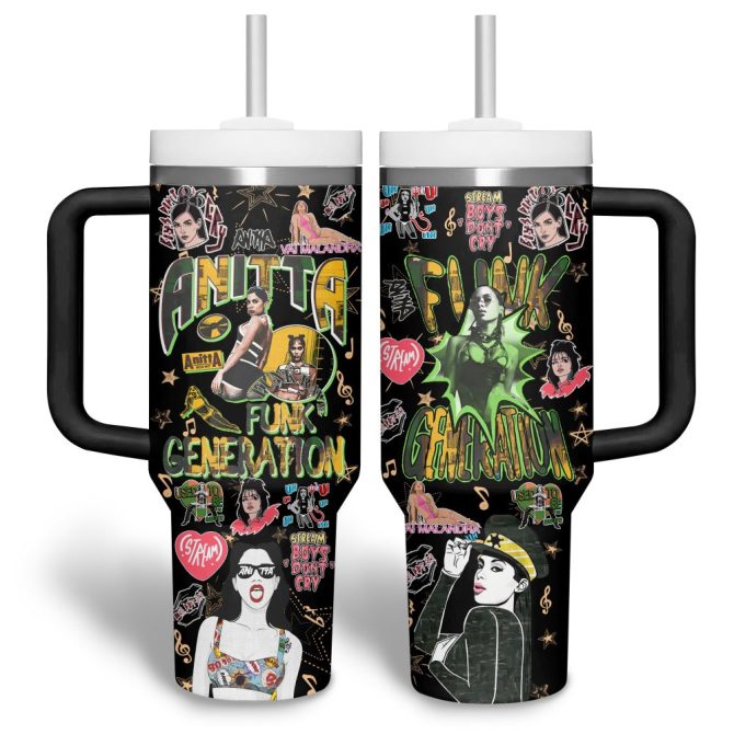 Anitta Music Custom Stanley Quencher 40Oz Stainless Steel Tumbler - Image 5