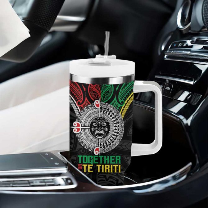 Aotearoa And Cook Islands Mo Te Tiriti New Zealand Custom Stanley Quencher 40Oz Stainless Steel Tumbler With Handle - Image 8