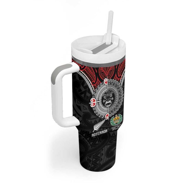 Aotearoa And Tonga Mo Te Tiriti New Zealand Honour The Treaty Ake!Ake!Ake! Custom Stanley Quencher 40Oz Stainless Steel Tumbler With Handle - Image 2