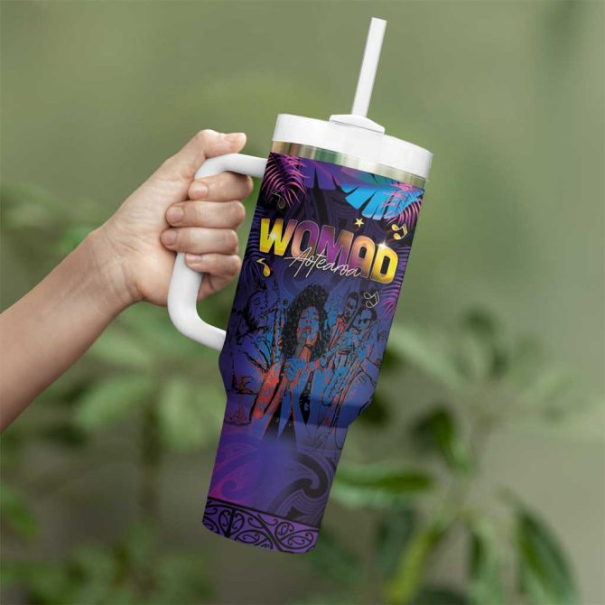Aotearoa Arts Festival 2025 Maori Music Art Dance Rhythmic Custom Stanley Quencher 40Oz Stainless Steel Tumbler With Handle - Image 3