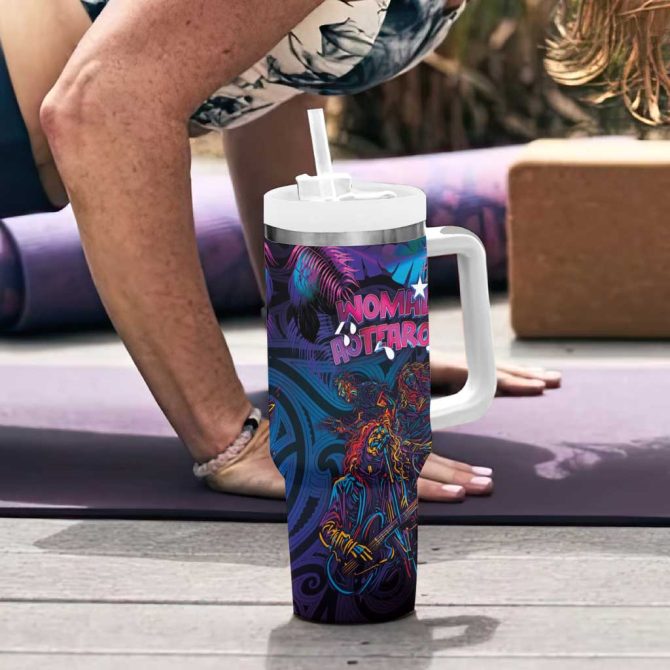 Aotearoa Arts Festival 2025 Maori Performing Art And Music Rhythmic Custom Stanley Quencher 40Oz Stainless Steel Tumbler With Handle - Image 6