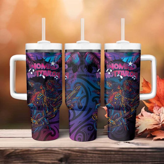 Aotearoa Arts Festival 2025 Maori Performing Art And Music Rhythmic Custom Stanley Quencher 40Oz Stainless Steel Tumbler With Handle - Image 4