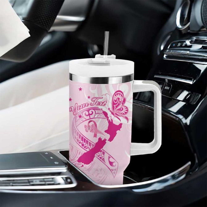 Aotearoa Breast Cancer Maori Custom Stanley Quencher 40Oz Stainless Steel Tumbler With Handle - Image 8