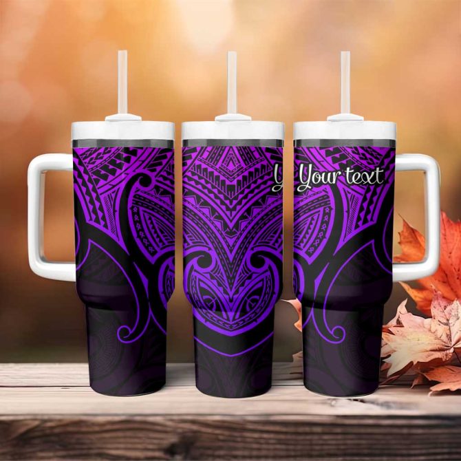 Aotearoa Papua Shell Custom Stanley Quencher 40Oz Stainless Steel Tumbler - Image 4