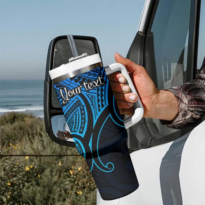Aotearoa Papua Shell Custom Stanley Quencher 40Oz Stainless Steel Tumbler - Image 7