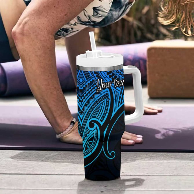 Aotearoa Papua Shell Custom Stanley Quencher 40Oz Stainless Steel Tumbler - Image 6
