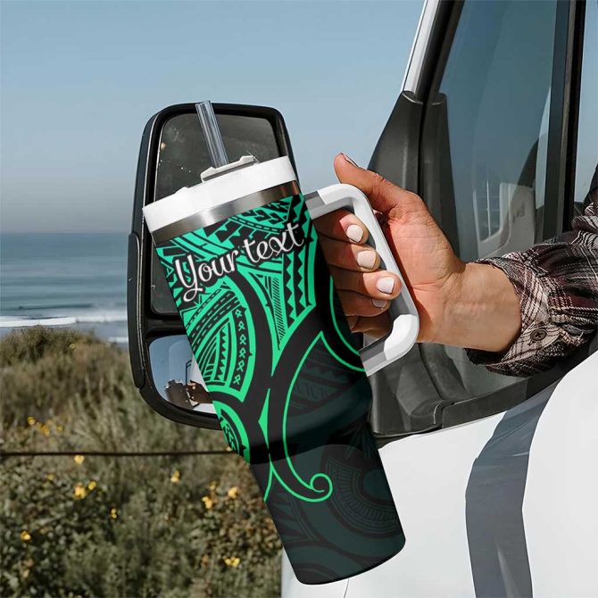 Aotearoa Papua Shell Custom Stanley Quencher 40Oz Stainless Steel Tumbler - Image 7