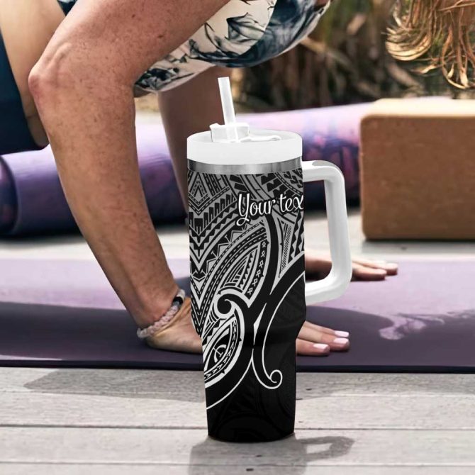 Aotearoa Papua Shell Custom Stanley Quencher 40Oz Stainless Steel Tumbler - Image 6