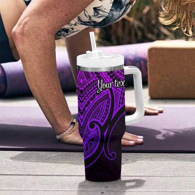 Aotearoa Papua Shell Custom Stanley Quencher 40Oz Stainless Steel Tumbler - Image 6