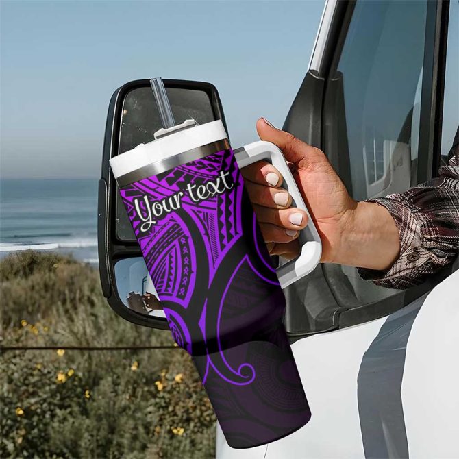 Aotearoa Papua Shell Custom Stanley Quencher 40Oz Stainless Steel Tumbler - Image 7
