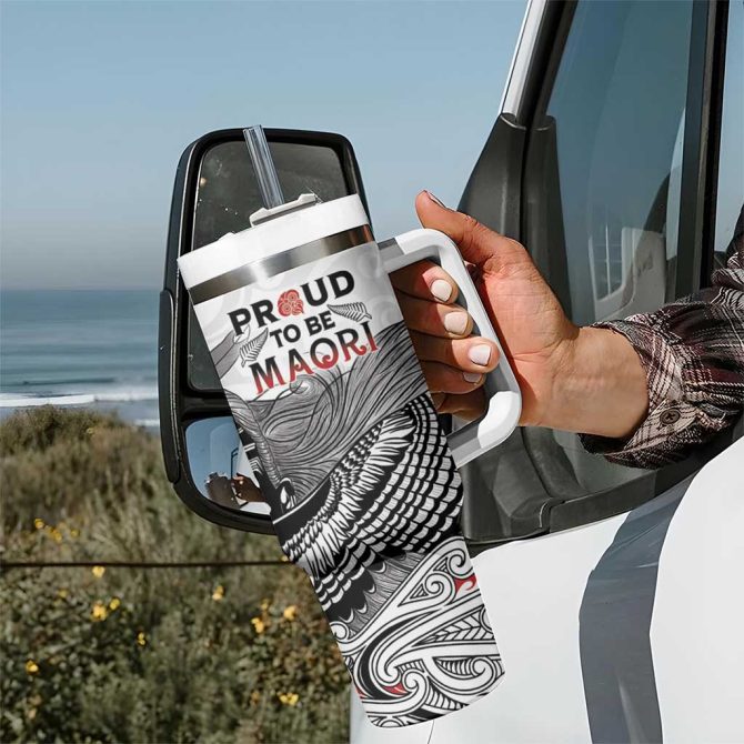 Aotearoa Proud To Be Maori Custom Stanley Quencher 40Oz Stainless Steel Tumbler With Handle - Image 7
