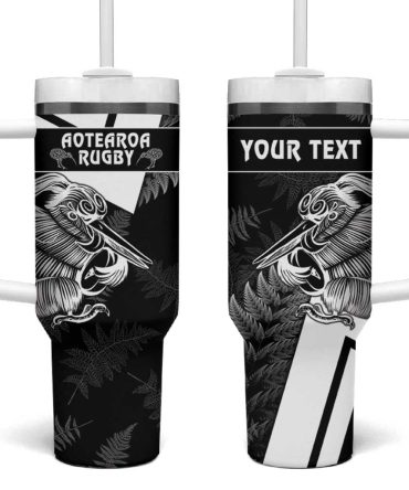 Aotearoa Silver Fern Rugby 2024 Go Kiwi Custom Stanley Quencher 40Oz Stainless Steel Tumbler With Handle