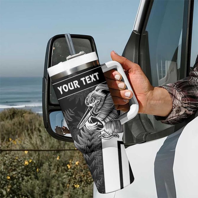 Aotearoa Silver Fern Rugby 2024 Go Kiwi Custom Stanley Quencher 40Oz Stainless Steel Tumbler With Handle - Image 7