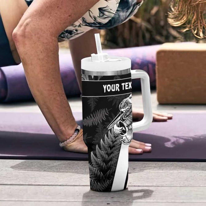 Aotearoa Silver Fern Rugby 2024 Go Kiwi Custom Stanley Quencher 40Oz Stainless Steel Tumbler With Handle - Image 6
