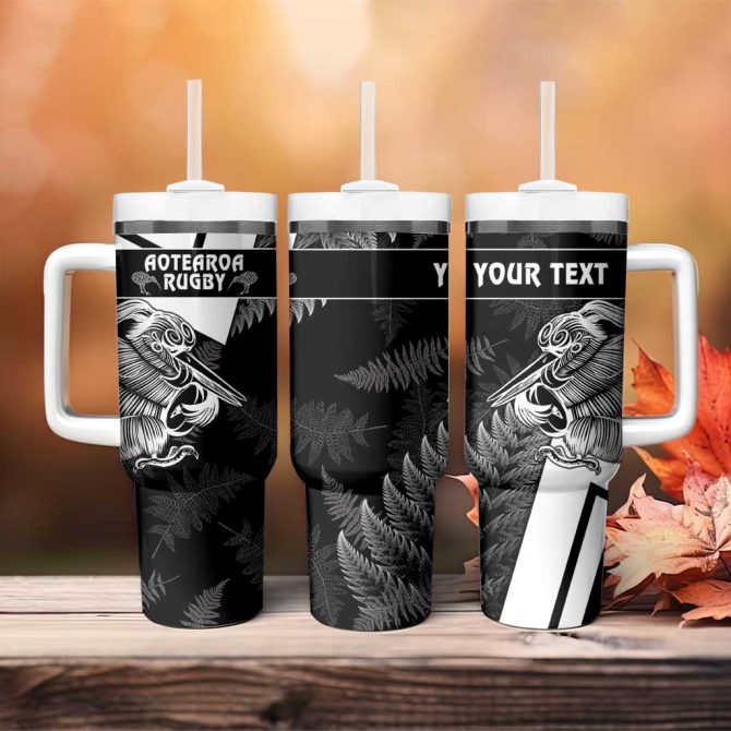 Aotearoa Silver Fern Rugby 2024 Go Kiwi Custom Stanley Quencher 40Oz Stainless Steel Tumbler With Handle