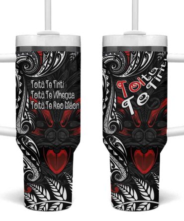 Aotearoa Toitu Te Tiriti New Zealand Honour The Treaty Te Tiriti Is Us Custom Stanley Quencher 40Oz Stainless Steel Tumbler With Handle