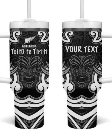 Aotearoa Toitu Te Tiriti O Waitangi Custom Stanley Quencher 40Oz Stainless Steel Tumbler With Handle