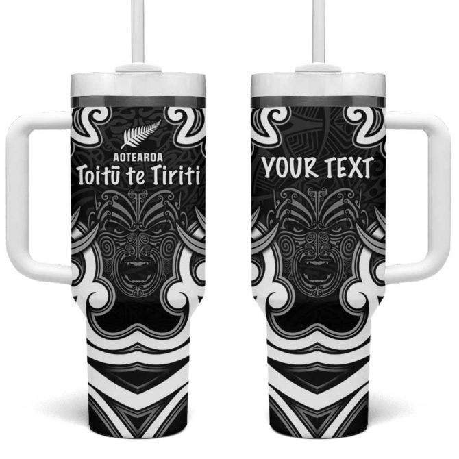 Aotearoa Toitu Te Tiriti O Waitangi Custom Stanley Quencher 40Oz Stainless Steel Tumbler With Handle