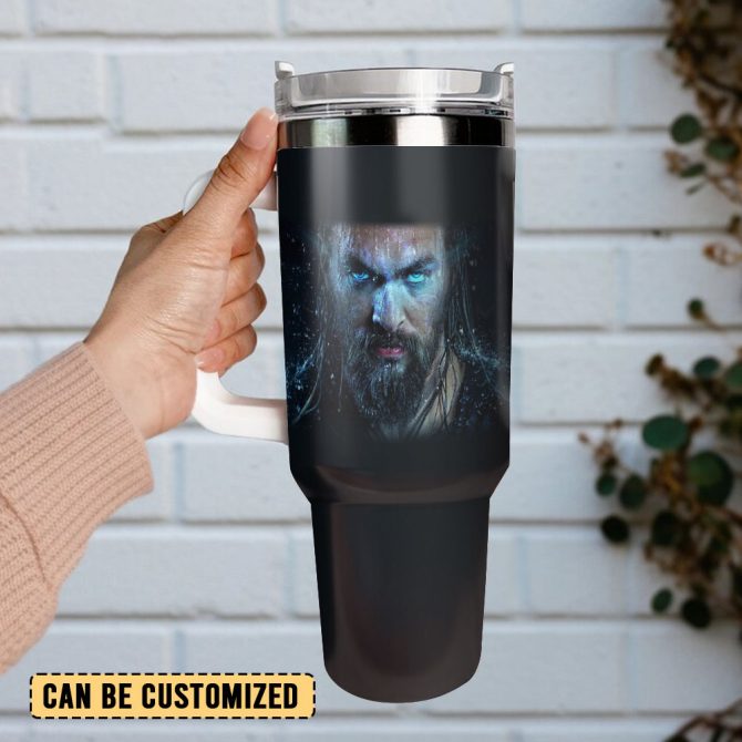 Aquaman Movies Custom Stanley Quencher 40Oz Stainless Steel Tumbler With Handle - Image 3
