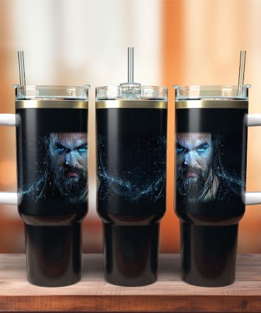 Aquaman Movies Custom Stanley Quencher 40Oz Stainless Steel Tumbler With Handle