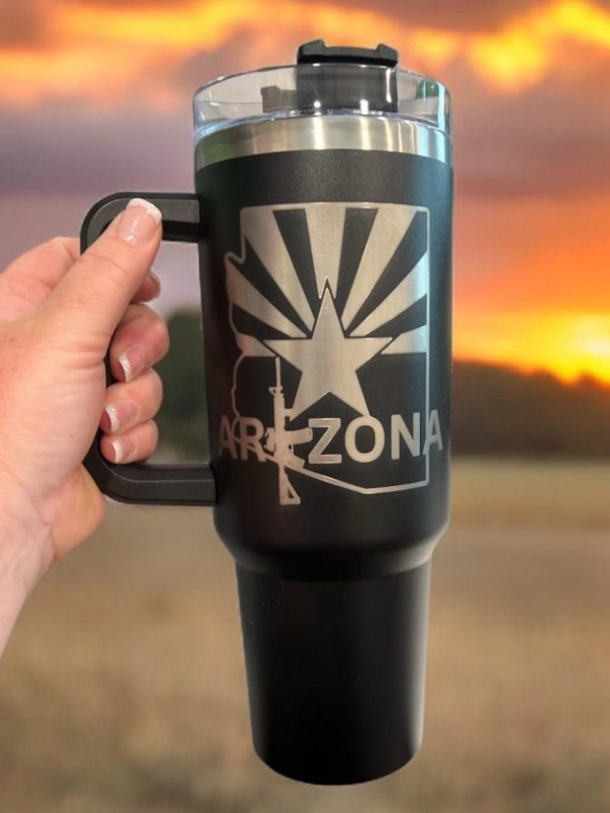 Ar Arizona Custom Stanley Quencher 40Oz Stainless Steel Tumbler