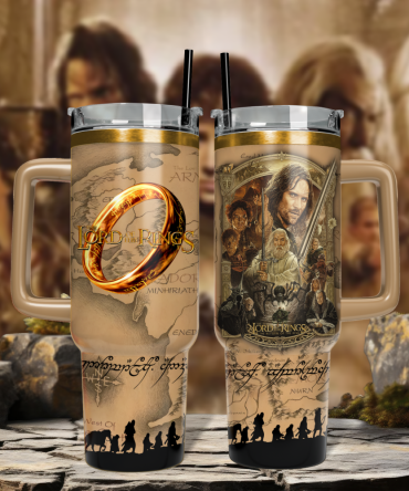 Aragorn The Lord Of The Rings Movies Custom Stanley Quencher 40Oz Stainless Steel Tumbler With Handle