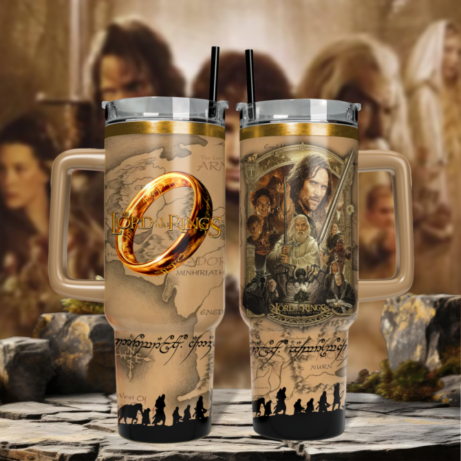 Aragorn The Lord Of The Rings Movies Custom Stanley Quencher 40Oz Stainless Steel Tumbler With Handle