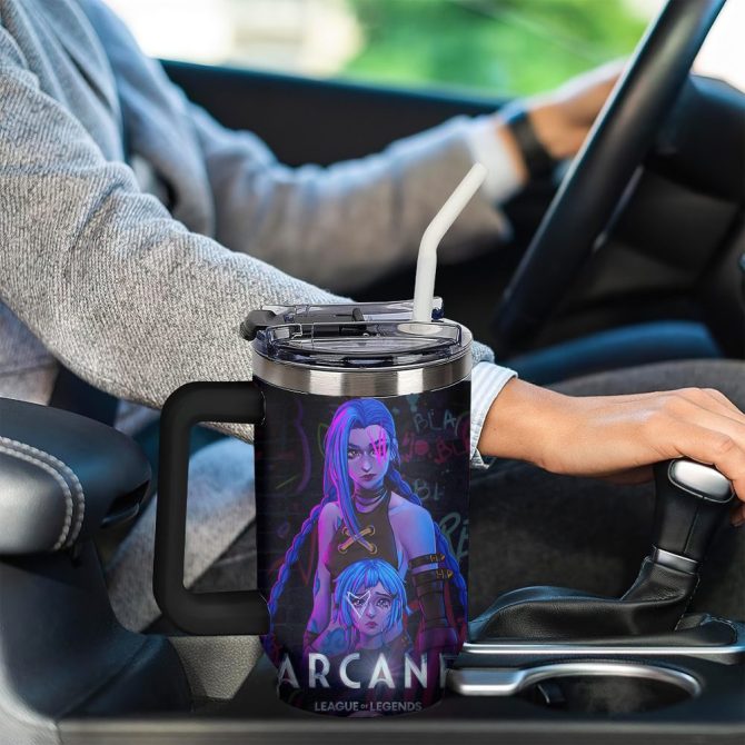 Arcane Tv Series Custom Stanley Quencher 40Oz Stainless Steel Tumbler With Handle - Image 6