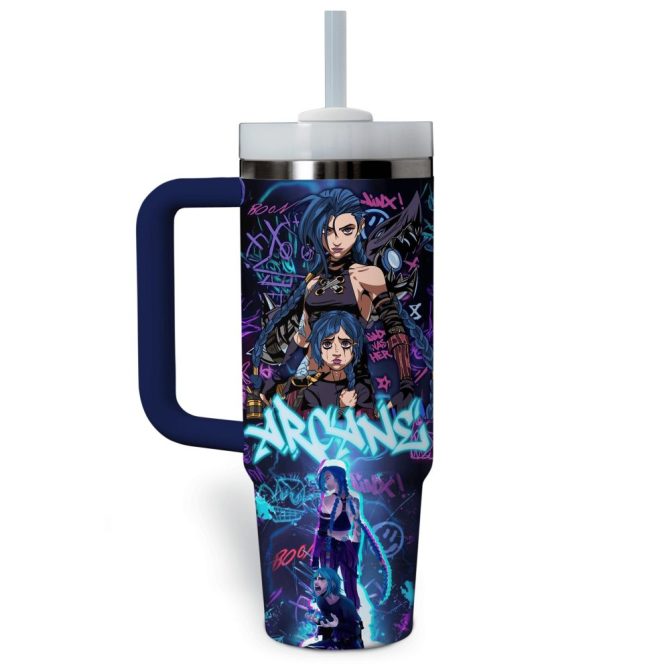 Arcane Tv Series Custom Stanley Quencher 40Oz Stainless Steel Tumbler With Handle - Image 2