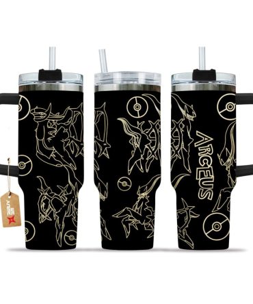 Arceus Pokemon Anime Custom Stanley Quencher 40Oz Stainless Steel Tumbler